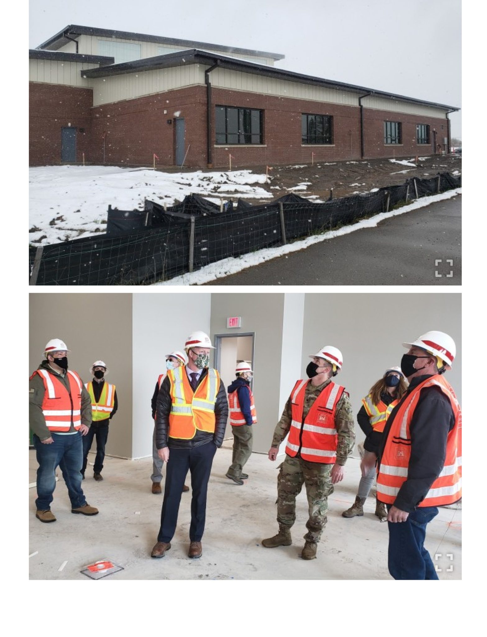 Niagara Falls Air Reserve Station-Physical Fitness Facility: Construction of a new 24,906 sf physical fitness facility including a lobby, administrative areas, locker rooms, gymnasium/basketball court, group exercise area, fitness equipment space, storage space, indoor running track and racquetball courts. The new construction completed included - all required site work, underground utilities, reinforced concrete foundation, steel structure, brick and exterior insulation finish system, roof, fire protection, mechanical, electrical, plumbing, communications, and an asphalt parking lot.
